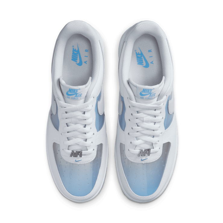 Nike Air Force 1 Low Translucent White University Blue Angle 5