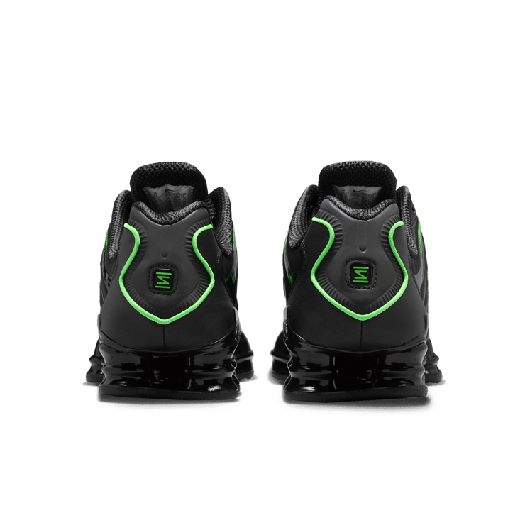 Nike Shox TL Black Green Strike Angle 4