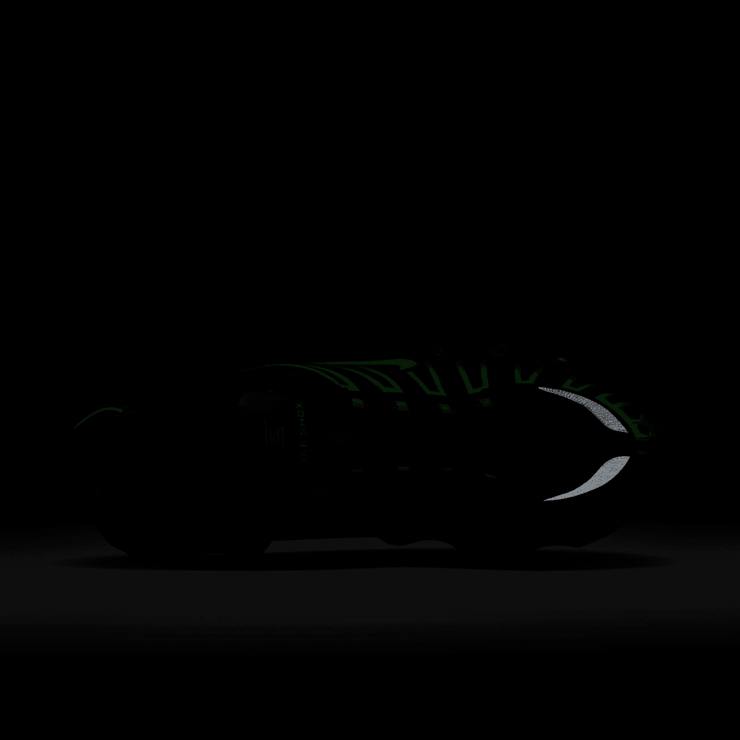 Nike Shox TL Black Green Strike Angle 3