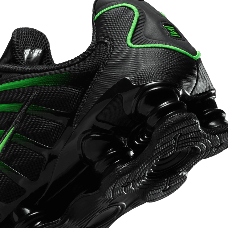Nike Shox TL Black Green Strike Angle 7