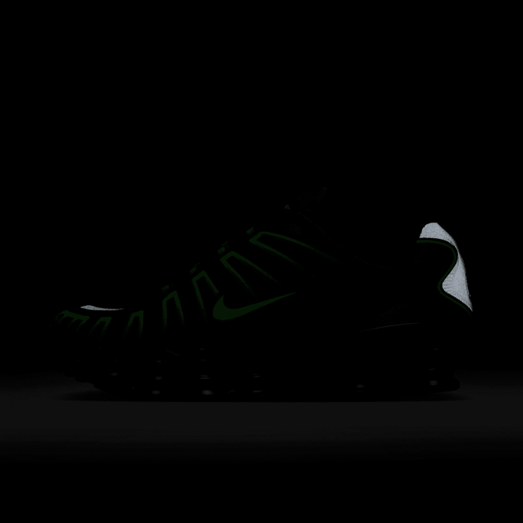 Nike Shox TL Black Green Strike Angle 1
