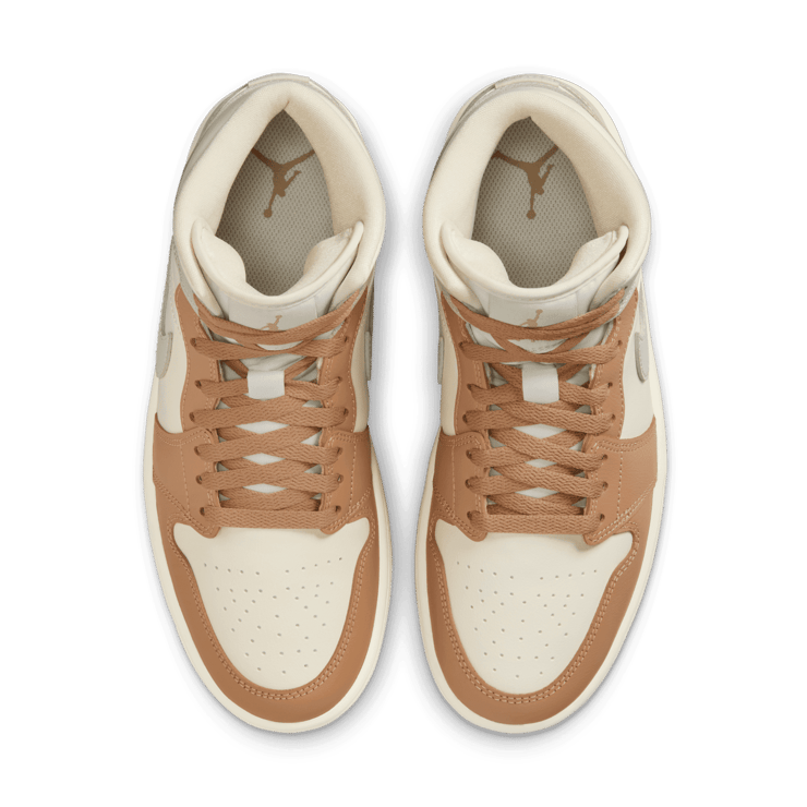Air Jordan 1 Mid Pale Ivory Hemp (W) Angle 2