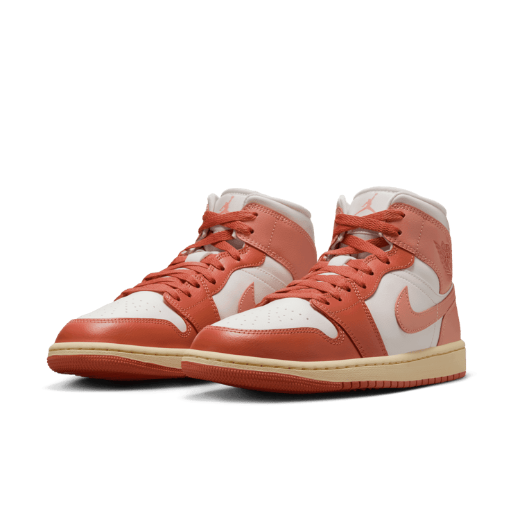 Air Jordan 1 Mid Madder Root Light Madder Root (W) Angle 1