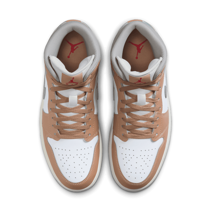 Air Jordan 1 Mid Hemp College Grey Angle 3