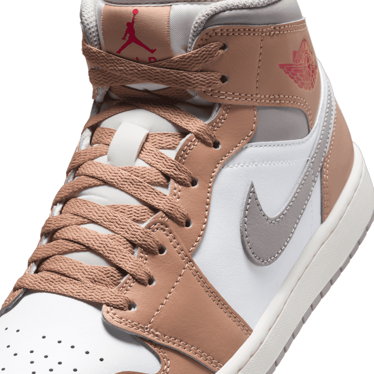 Air Jordan 1 Mid Hemp College Grey Angle 5