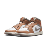 Air Jordan 1 Mid Hemp College Grey Angle 2