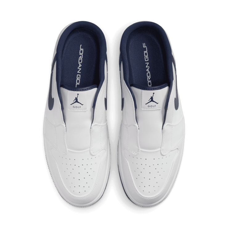 Air Jordan 1 Golf Mule White Midnight Navy Angle 1