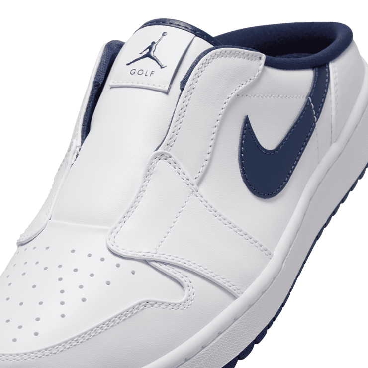 Air Jordan 1 Golf Mule White Midnight Navy Angle 4