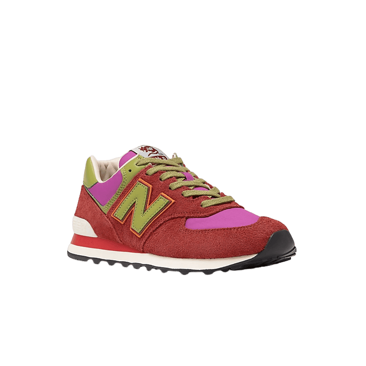 New Balance 574 Stray Rats Red Angle 2