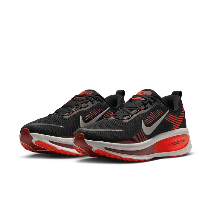 Nike Vomero 18 Black Bright Crimson Angle 1