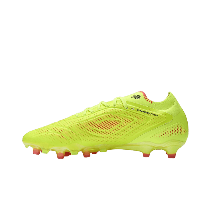 New Balance Tekela Elite Low FG V5 Hi-Lite Energy Red Angle 0