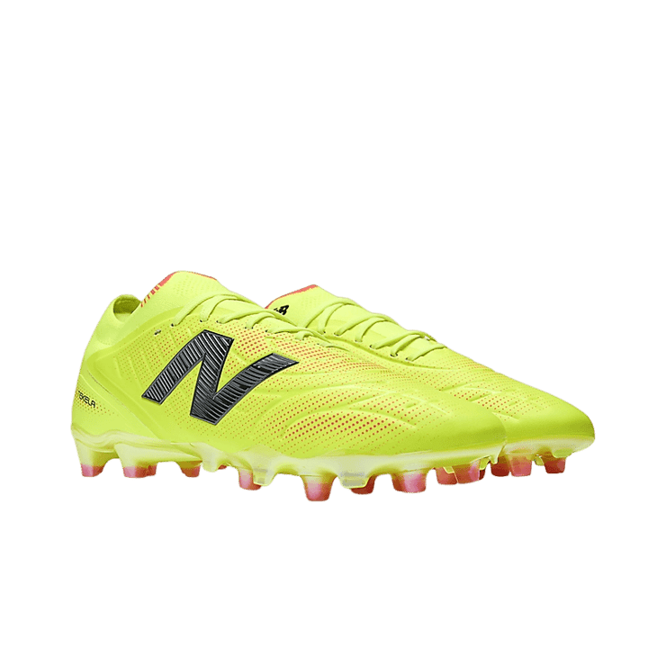New Balance Tekela Elite Low FG V5 Hi-Lite Energy Red Angle 2