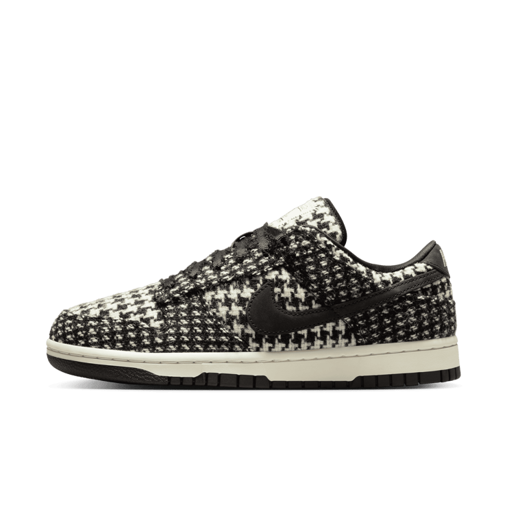 Nike Dunk Low Harris Tweed Black White (W) Angle 2