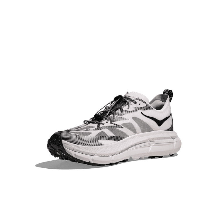 Hoka One One Mafate Speed 4 Lite White Black Angle 1