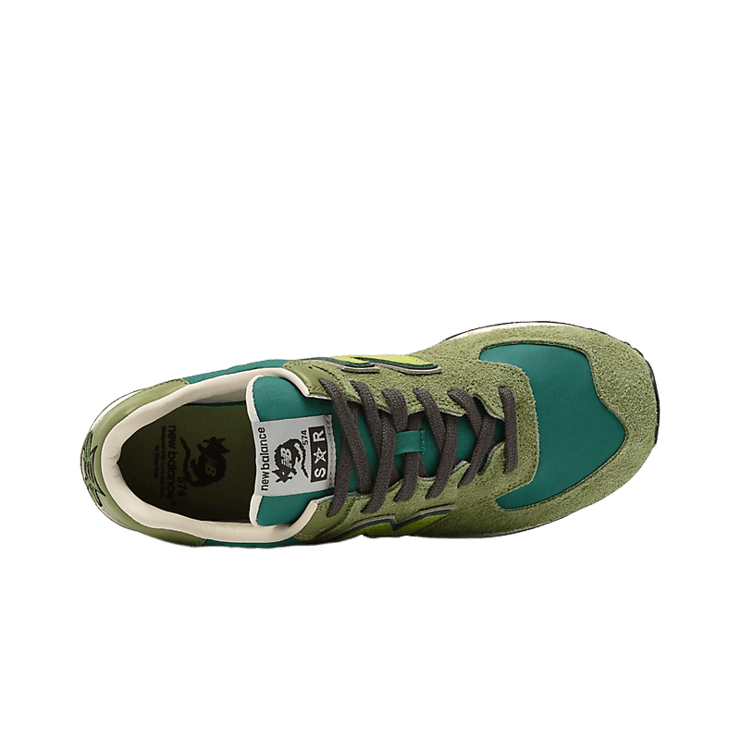 New Balance 574 Stray Rats Green Angle 1