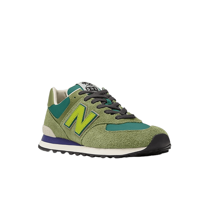 New Balance 574 Stray Rats Green Angle 2