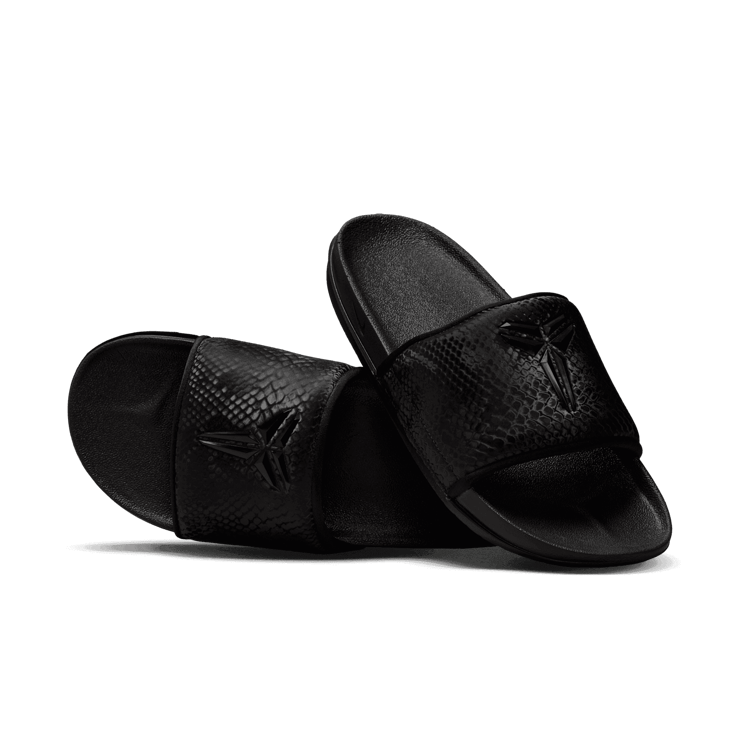 Nike Kobe Offcourt Slide Triple Black Angle 0