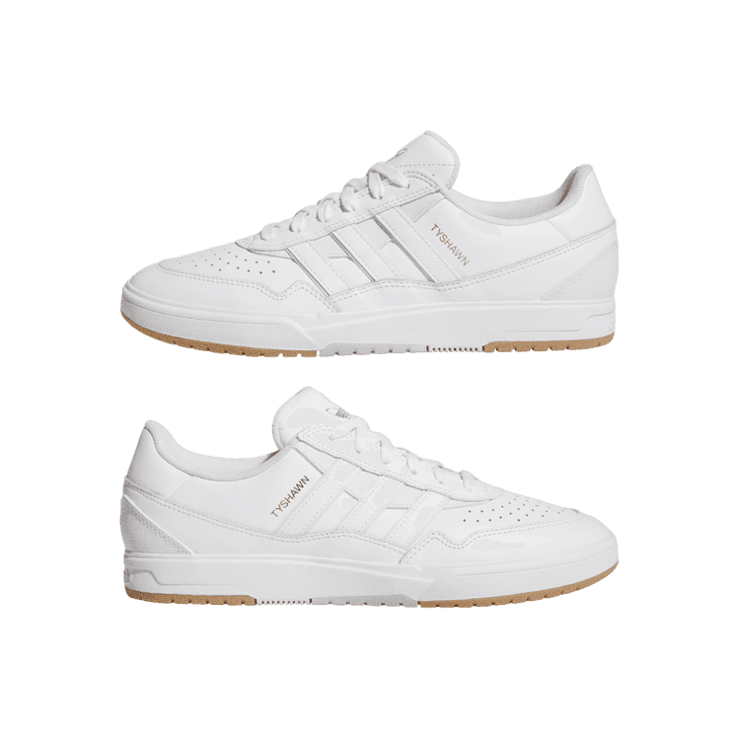 adidas Tyshawn II Cloud White Gum Angle 5