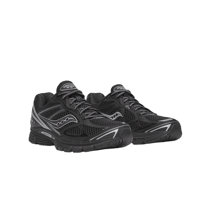 Saucony ProGrid Guide 7 Black Silver Angle 0