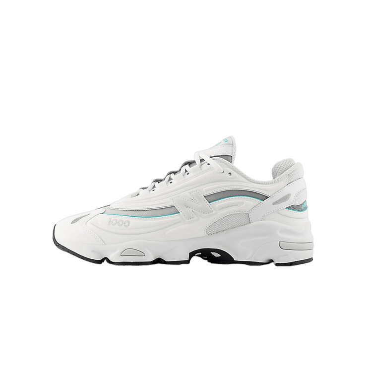 New Balance 1000 White Aqua (W) Angle 4