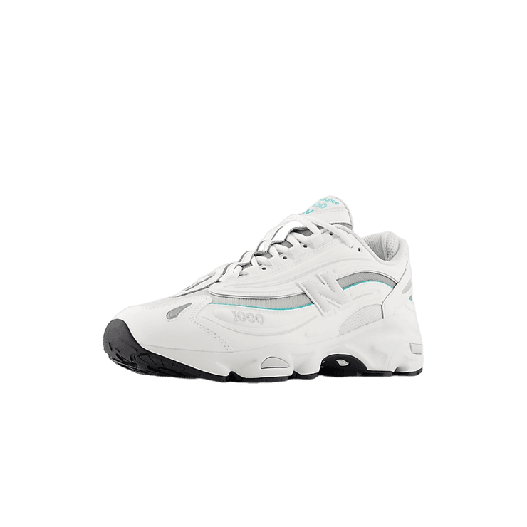 New Balance 1000 White Aqua (W) Angle 6