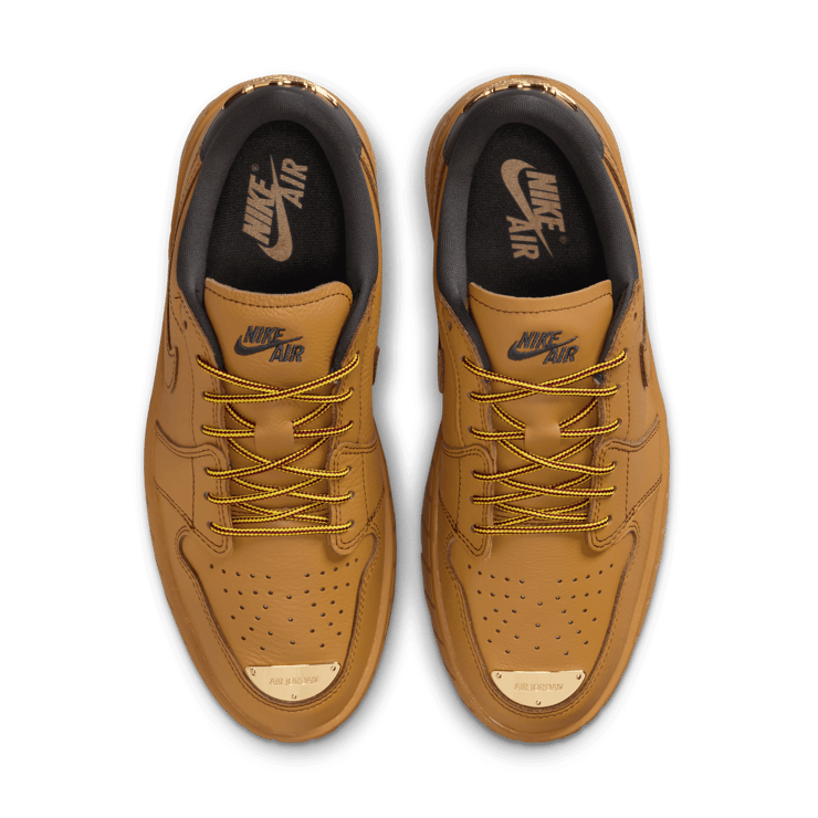 Air Jordan 1 Brooklyn Low Wheat Angle 5