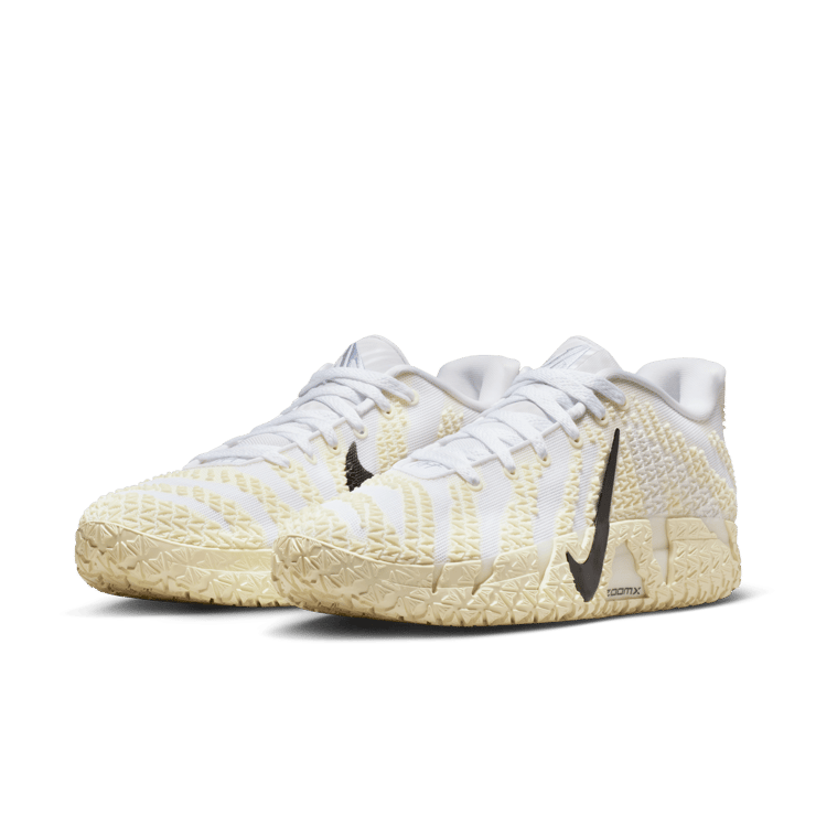 Nike Ja 3 White Black Coconut Milk Angle 3