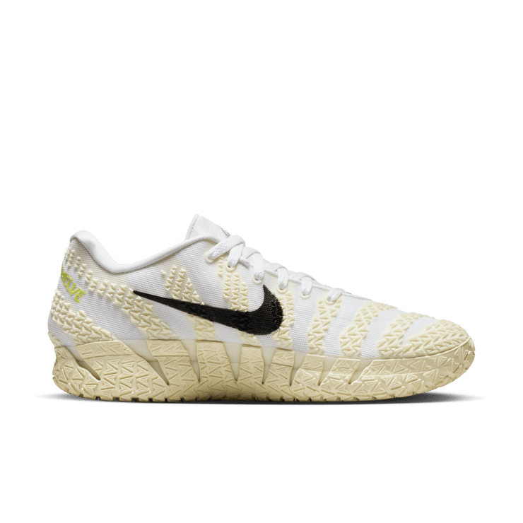 Nike Ja 3 White Black Coconut Milk Angle 2