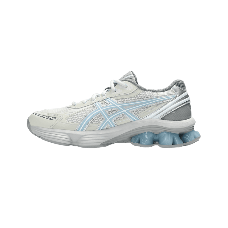 Asics Gel-Kinetic Fluent emmi Cream Soft Sky Angle 2