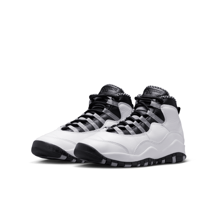 Air Jordan 10 Retro Steel Grey (2025) (GS) Angle 1