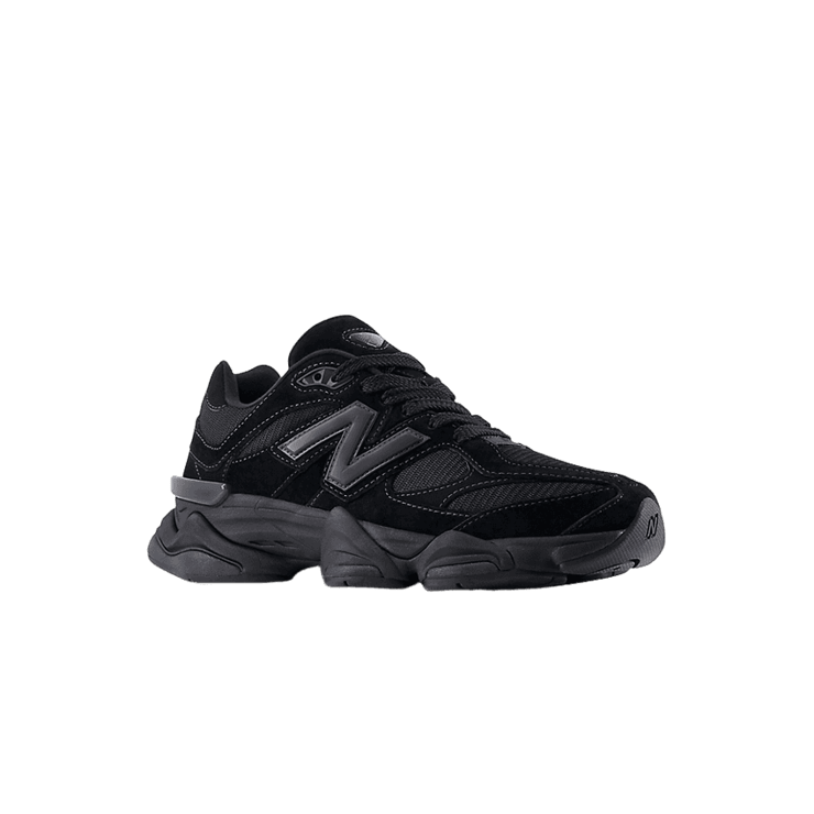New Balance 9060 Triple Black Angle 2