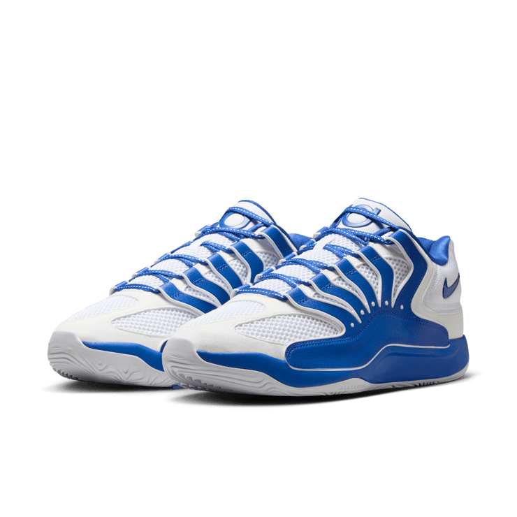 Nike KD 18 TB White Game Royal Angle 2