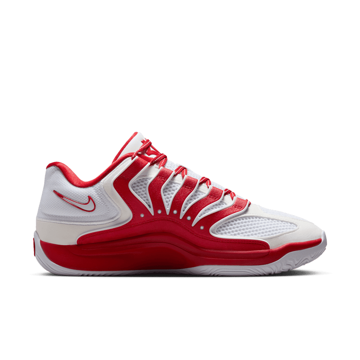 Nike KD 18 TB White University Red Angle 0