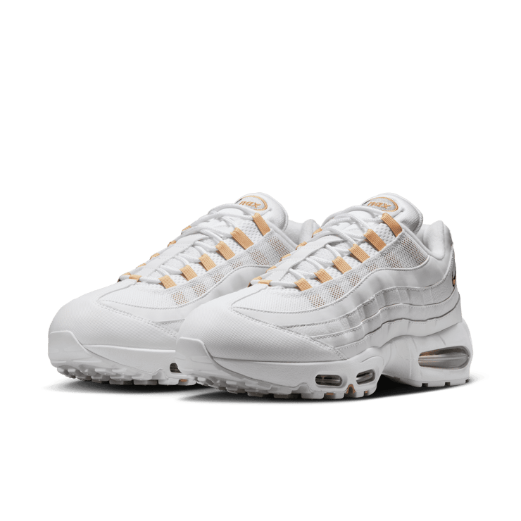 Nike Air Max 95 White Metallic Gold Angle 2