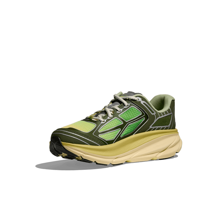 Hoka One One Clifton One9 Supervsn Mantis Green Angle 1