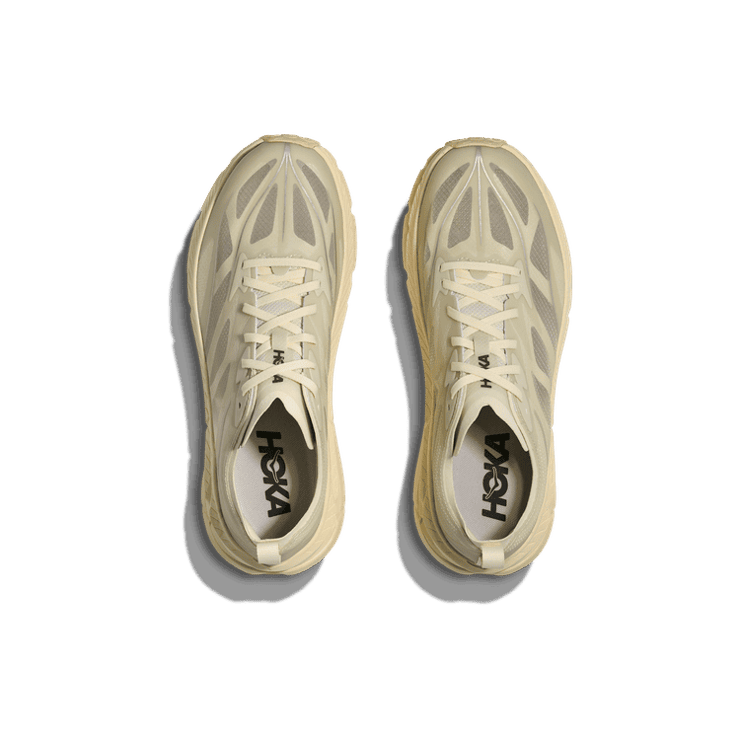 Hoka One One Mafate Speed 4 Lite Truffle Salt Vintage Yellow Angle 0