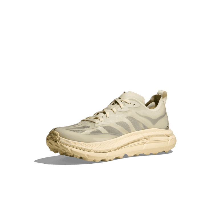 Hoka One One Mafate Speed 4 Lite Truffle Salt Vintage Yellow Angle 1