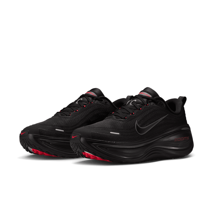 Nike Vomero Plus Black Bright Crimson Angle 2