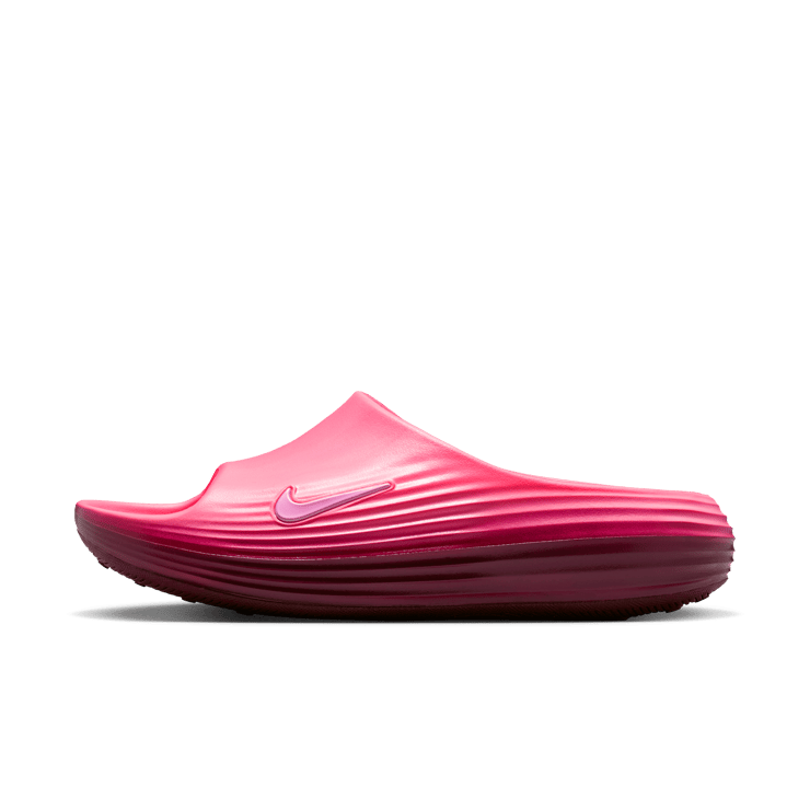 Nike ReactX Rejuven8 Slide Pink Spell Bordeaux Angle 1