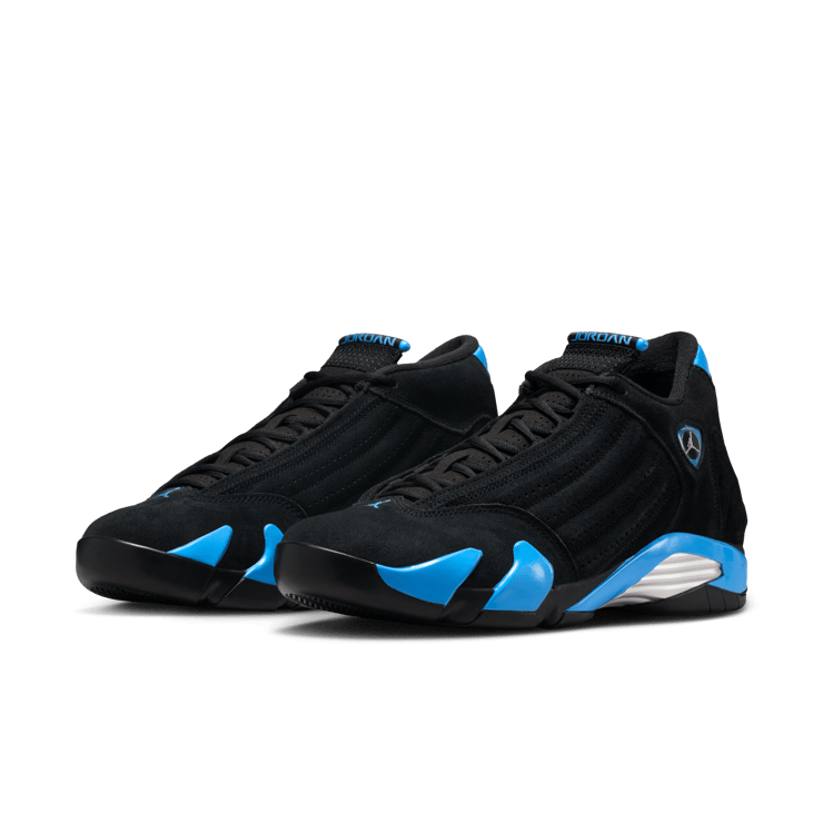Air Jordan 14 Black University Blue Angle 3