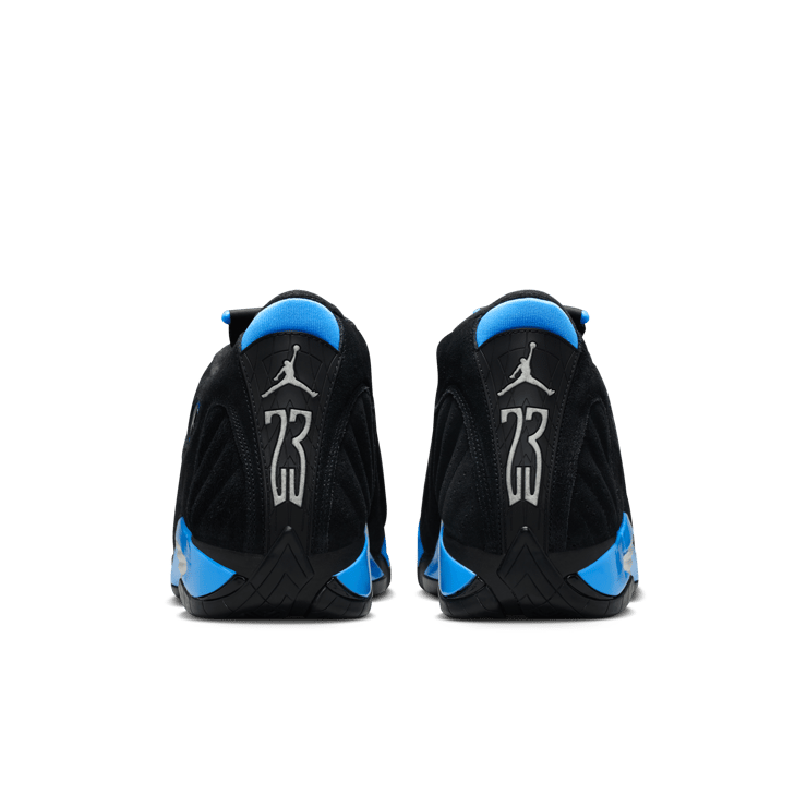 Air Jordan 14 Black University Blue Angle 4