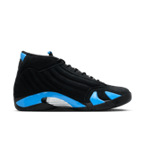 Air Jordan 14 Black University Blue Angle 1