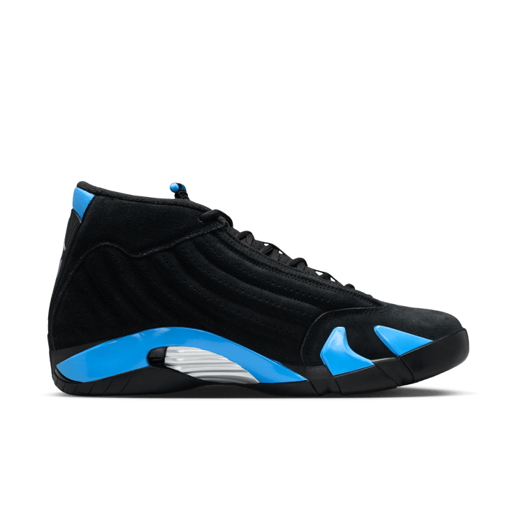 Air Jordan 14 Black University Blue Angle 1
