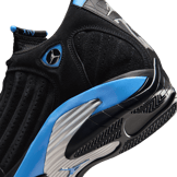 Air Jordan 14 Black University Blue Angle 6