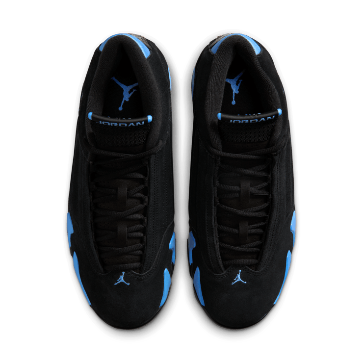 Air Jordan 14 Black University Blue Angle 2