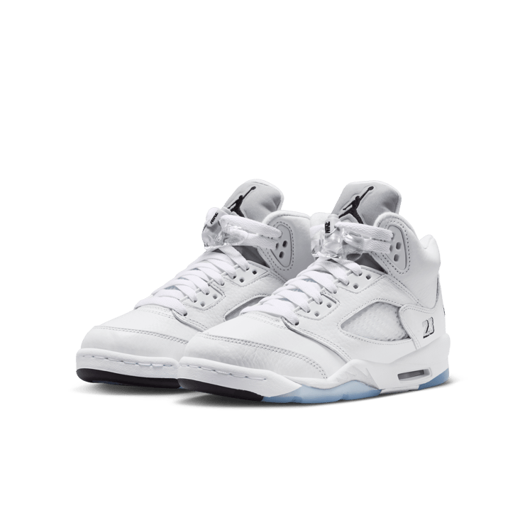 Air Jordan 5 Retro OG White Metallic (GS) Angle 4