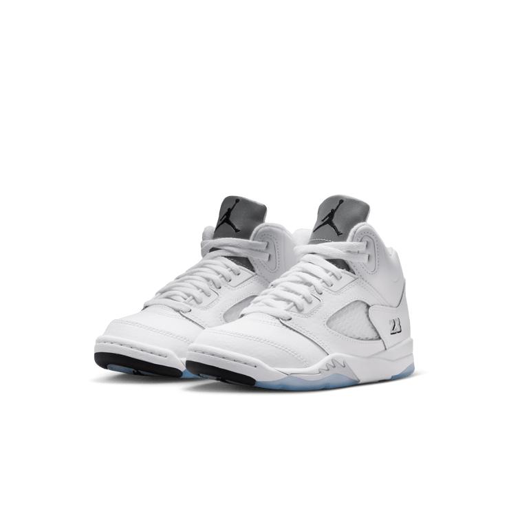 Air Jordan 5 Retro OG White Metallic (PS) Angle 4
