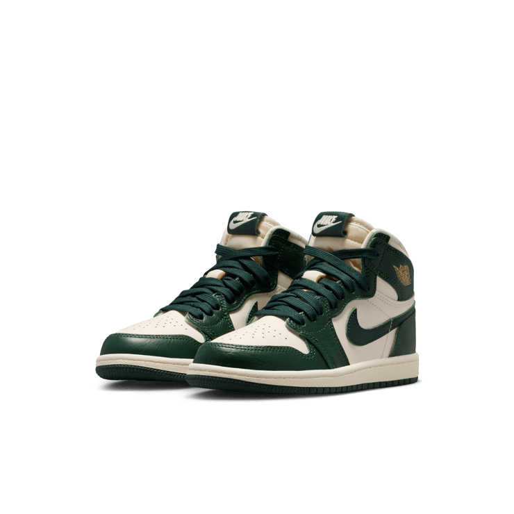 Air Jordan 1 Retro High OG Pale Ivory Pro Green (PS) Angle 4