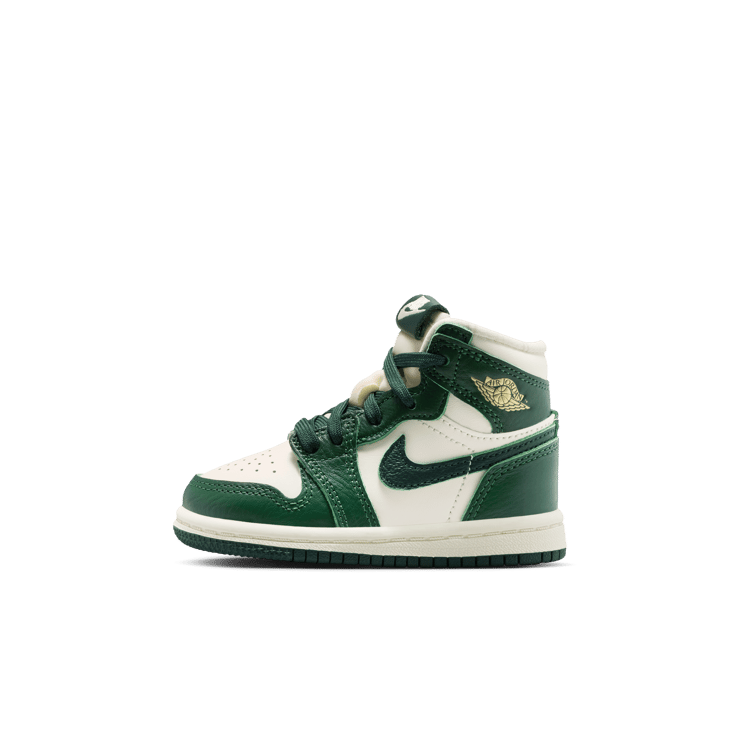 Air Jordan 1 Retro High OG Pale Ivory Pro Green (TD) Angle 2