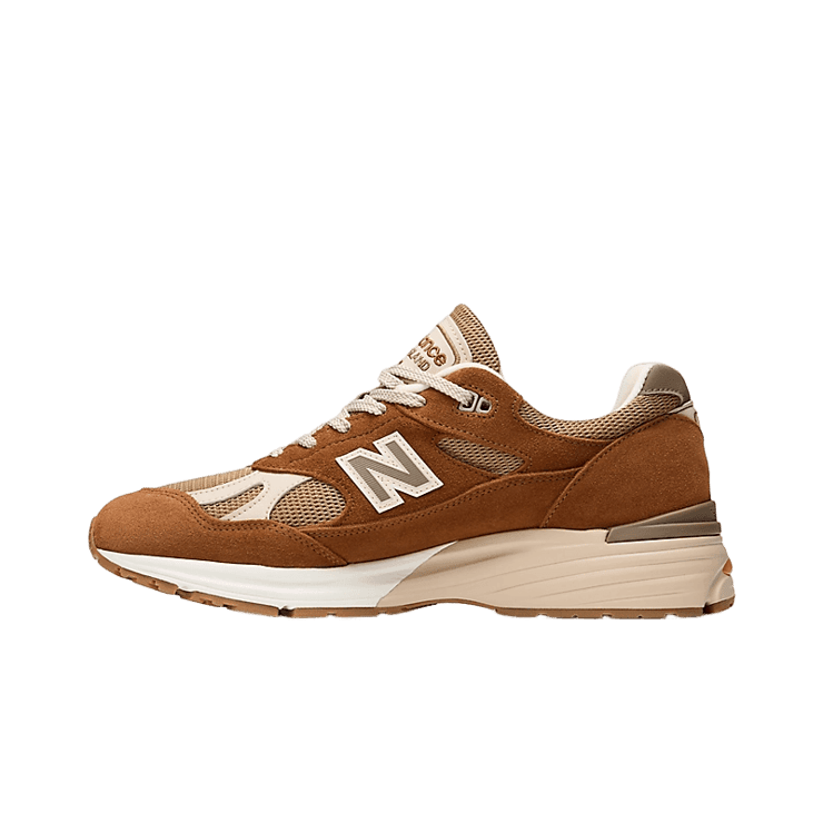 New Balance 991v2 Caramel Cafe Angle 0